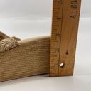 sbicca  Womens Wedge Sandals Slip On Platform Open Toe Heels Knit Strap Beige 10M Photo 8