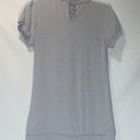 Timing  Light Gray Short Sleeve Turtleneck Sweater Medium Photo 0