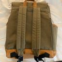 DSW Olive Green Canvas Backpack Photo 1