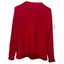 Chico's  Red Mock neck Sweater Ribbed Size 1/M Pullover Photo 6