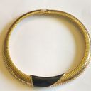 Monet  Vintage Gold Tone Flexible/Stretch Chain Statement Necklace Photo 2