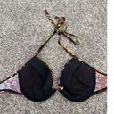 Victoria's Secret Vintage y2k victoria’s secret swim bikini top retro multi pattern underwire 34D Photo 5