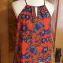 Collective Concepts Boho Bright Floral Halter Style Top Photo 5