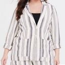 Torrid  Striped Linen Blazer Photo 0