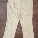 Ralph Lauren Lauren  Khaki 100% Linen Wide Leg Pants Side Zip NWT Size 12 Photo 1