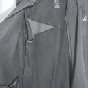 Reebok  Black Zip Up Athletic Sporty Stretch Knit Jacket Zip Side Pockets XL Photo 5