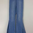 Lee Laynee &  High Rise Pull On Frayed Hem Bell Bottom Jeans Sz S Photo 0