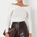 Missguided | Open Collar Bardot Knit Top Photo 2