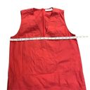 Everlane  Clean Cotton V-Neck Sheath Sleeveless Dress in Poppy Red sz 2 Photo 5