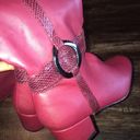 Comfortview  Burgundy Plus Size Wide Knee High Boots Size 11W Photo 1