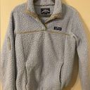 Lauren James Womens  Preptec Baby Blue Gray Sherpa Fleece Pullover Size Small Photo 0