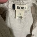 Roxy Khaki Oceanside Linen Pants Size M Photo 3