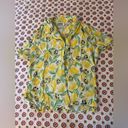 Polo Vintage 90s Lemon Button Down  Short Sleeve Shirt size Medium Photo 2