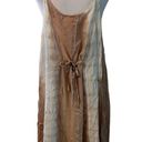 Daisy NWT  Island szXL brown tan cream tie dye summer dress w/tie in back Photo 2