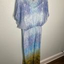 City Chic Shanika Mirror Blue Ombre Maxi Dress Photo 7