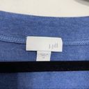 J.Jill  Blue 100% Cotton Scoop Neck Casual Top Photo 3