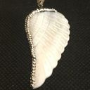 Angel Wing Pendant Natural Shell & Pave Angel Wing Pendant for Necklaces NEW Photo 4