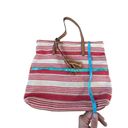 Bueno  handbag red striped shoulder bag Photo 4