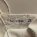 Fame and Partners  White Two Piece Gown Size 6 Photo 6