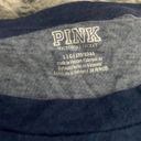 PINK - Victoria's Secret Pink Long Sleeve Blue Cherry Shirt  Photo 1