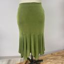 Green handkerchief midi dress S/M Size M Photo 3