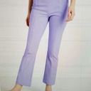 Hill House  The Claire Pant Stretch Cotton Kick-Out Crop in Lavender Size XS Photo 1