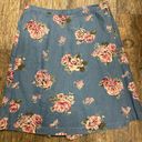 CLC Cricket Lake Collection, Denim And Floral Skort Multi Size L Photo 1