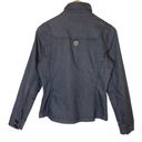 prAna  Kara Denim Jacket Stretch Grey Women's Gray Button Front, size Small Photo 4