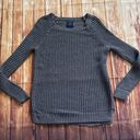 American Eagle Gray Pullover Jegging Sweater Sz M Photo 4