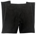 Andrew Marc  LARGE Black Faux Suede Microfiber Pull On Ponte Skinny Pants Photo 2