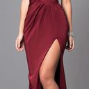 Prom Girl Cross Front Partial Open Back Dress With Slit Photo 0