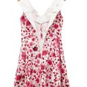 Oscar de la Renta  Pink & White Floral Stretch Cotton A-Line Dress Women’s Size 6 Photo 4