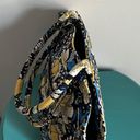 Vera Bradley  Eloise Ellie Blue Yellow Paisley Elephant Quilted Satchel Bag Photo 3