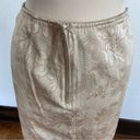 A-List By Wrapper Vintage 90’s Beige Floral Satin Pencil Skirt Photo 9