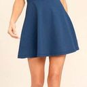 Lulus Blue Off The Shoulder Dress Photo 0