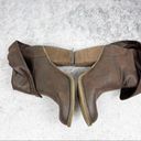 sbicca  Chord Fold-Over Boots Taupe Brown Heeled Size 7 Photo 2