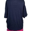 Calvin Klein  Jeans Womens T Shirt Top Relaxed Fit Logo Navy Blue Pink Small Photo 4