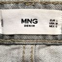 Mango MNG Skirt Gray Denim Micro Mini Straight Fit Cotton Size Medium Photo 5