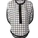 Isabel Marant  Etoile White Check Silk Blouse Sz. 40 (US L/8) Photo 8