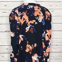 Apt. 9  Floral Print Casual Bomber Jacket Size XL Black Pink Blue White Photo 4