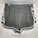 Shosho  Shorts Womens Medium Black Gray Pull On Elastic Waist Stretch Active Photo 3