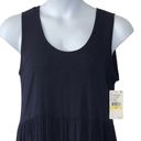 Karen Kane  - Spring Dresses II - Crush MIDI Dress Navy Blue Crinkle Tiered NWT Photo 2