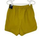 DSG NOTCHED WOVEN SHORTS GROUNDED YELLOW DRAWSTRING WAIST WOMENS SIZE SMALL Photo 4