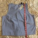 Banana Republic  Stripe Poplin Cropped Shell Top Size SP Photo 11