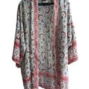 Knox Rose  Boho Chic Floral Cover Up Kimono Long Sleeve Shift Loose,  Size XS  S Photo 1