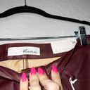 KanCan USA NWT KanCan Maroon High Rise Faux Leather Skinny Pants Size 5 / 26 Photo 3