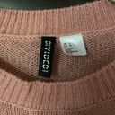 Divided Pink Cropped Front Knot Sweater Cottage Core Girly Photo 3