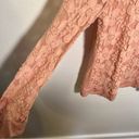 Adrianna Papell  Lace Front Sweatshirt Warm Blush Photo 7