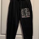 Justice Women's Poetic  Black Tupac Joggers Sweatpants Size Large GUC #7111 Photo 1