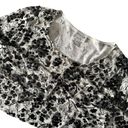 Oscar de la Renta Oscar by  Sequin Blouse Floral Print Stretch Top Women Size M P Photo 7